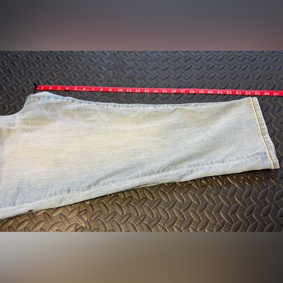 Wallflower Women's Light Blue Straight Leg Crop Jeans - Picture 6 of 6